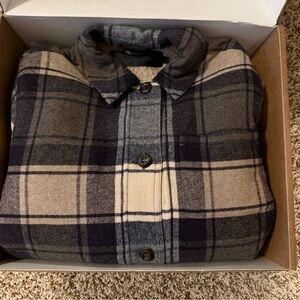 Jenni Kayne Plaid Jacket - Navy and Cream